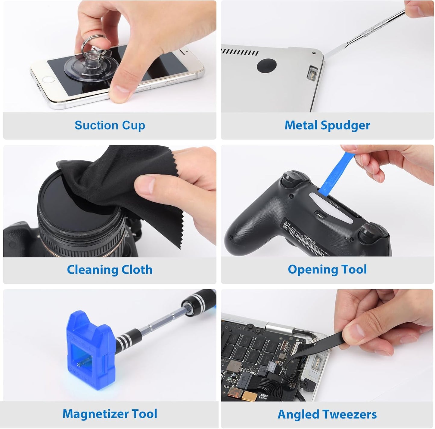 Electronics Precision Screwdriver Sets 142-Piece with 120 Bits Magnetic Repair Tool Kit for Iphone, Macbook, Computer, Laptop, PC, Tablet, PS4, Xbox, and Nintendo Switch
