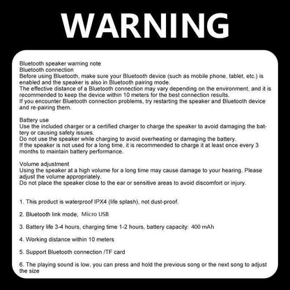 【Buy 1 Get 1 Free】Freeship Shower Radios Waterproof Bluetooth Speaker – Mini Rechargeable Wireless Speaker with LED Light for Beach, Shower, and Home Water plus Black Audio outside Speakers