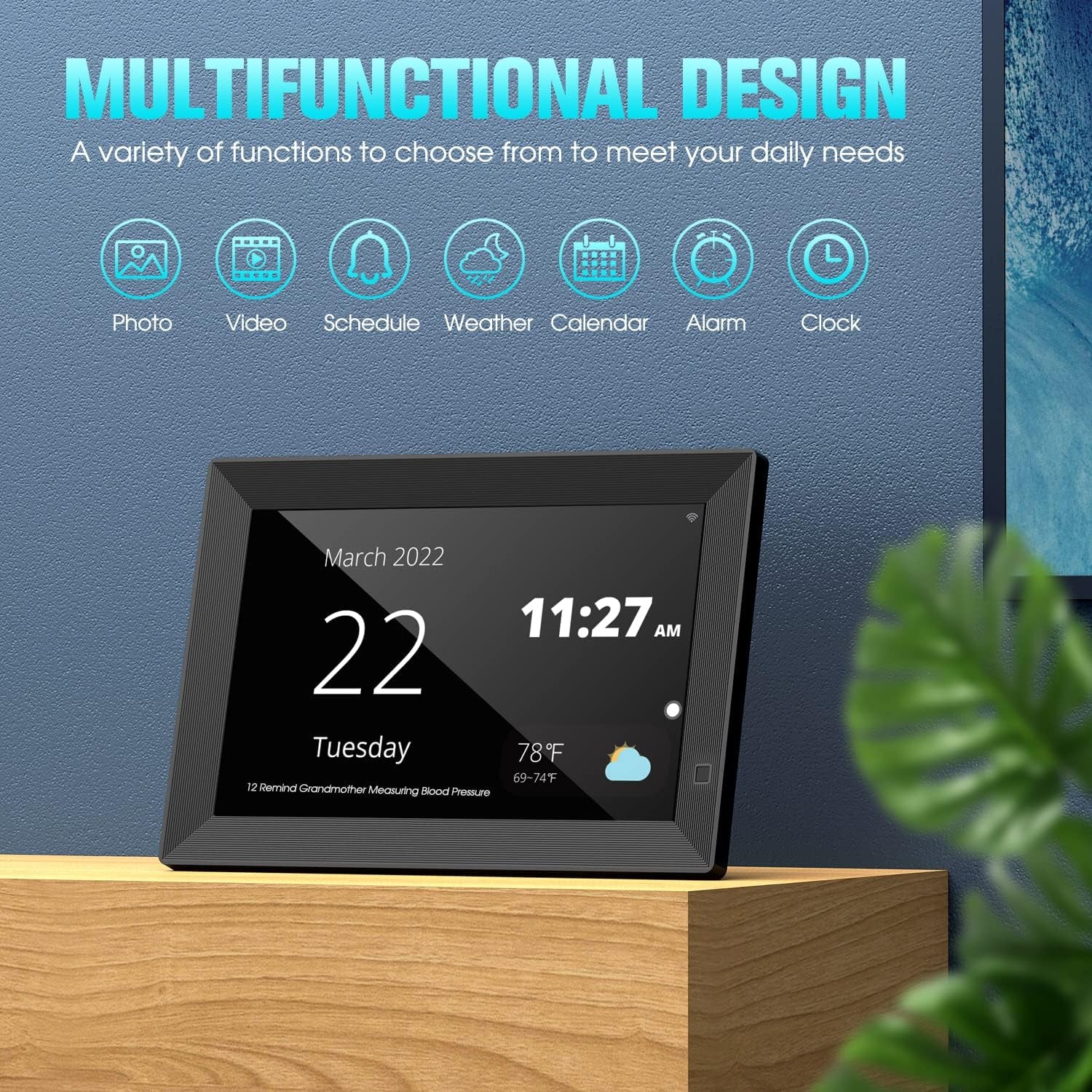 Digital Picture Frame - 10.1 Inch FHD IPS Keyboard Case for 2025 Ipad Air 13 and Ipad Pro 12.9 (6Th, 5Th, 4Th, 3Rd Gen), Magnetic Keyboard Case with Multi-Touch Trackpad